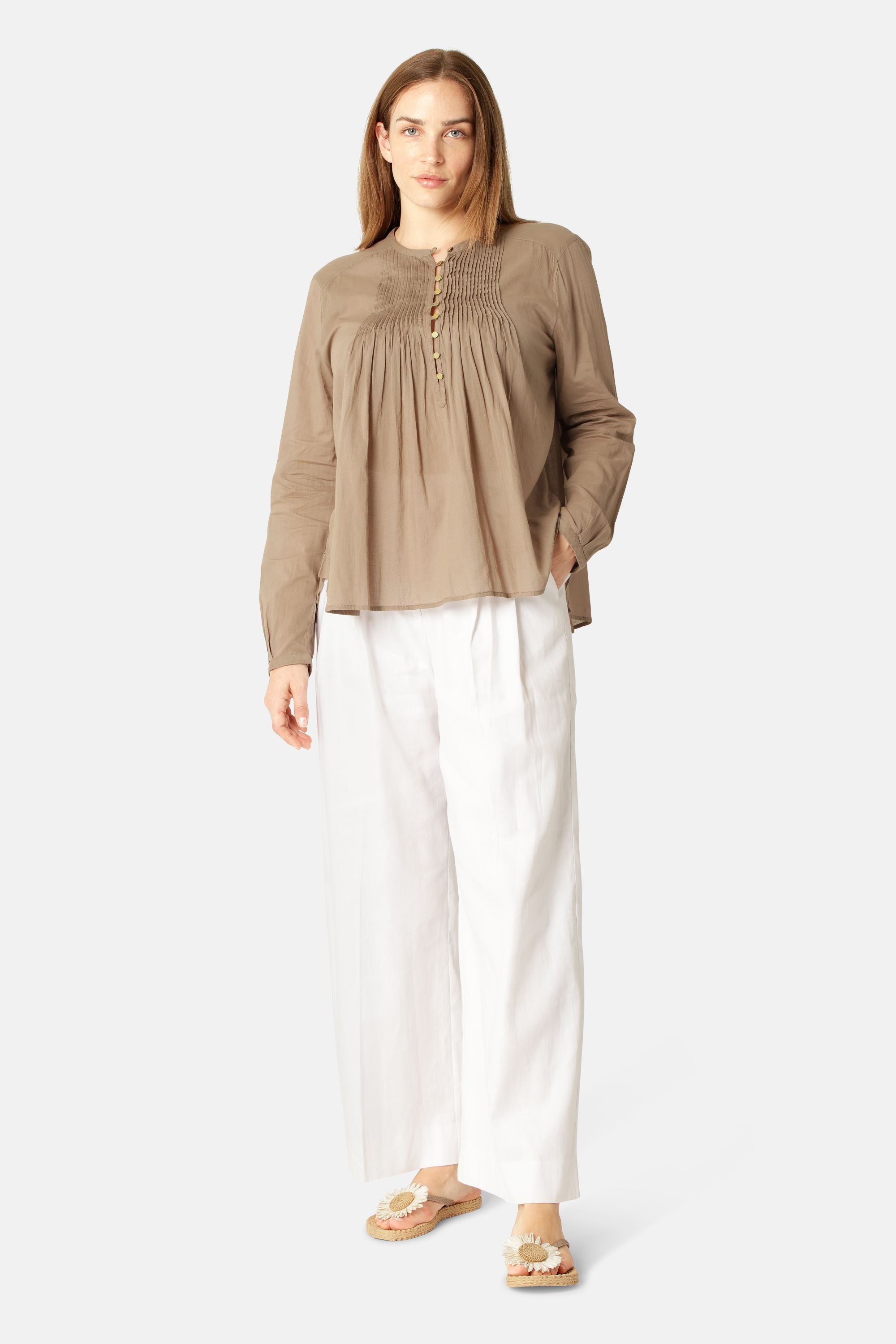 Long Sleeved Shirt - Greige